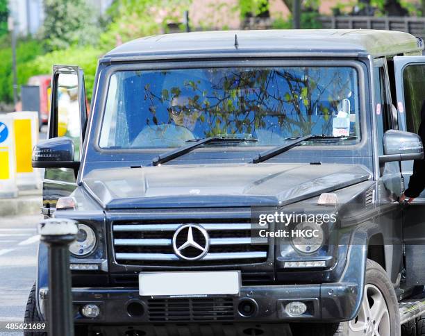 Abbey Clancy takes her Daughter Sophia to Primrose Hill Park before treating her to an ice cream. On April 19, 2014 in London, England.