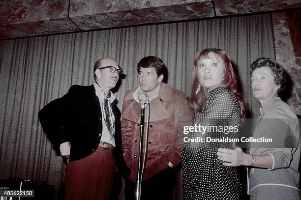 Frank Cady, Mike Minor, Linda Kaye Hennning, and Irene Ryan performs on the TV show "Perry Como's Kraft Music Hall" in New York.