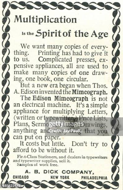 Edison Adding Machine 11 Edison Mimeograph Stock Photos, High-Res Pictures, and Images ...