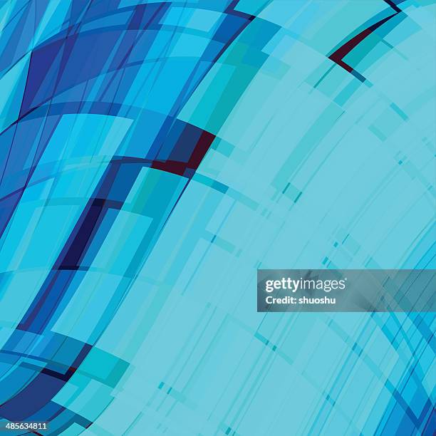 abstract blue technology shape background - rough sea stock illustrations