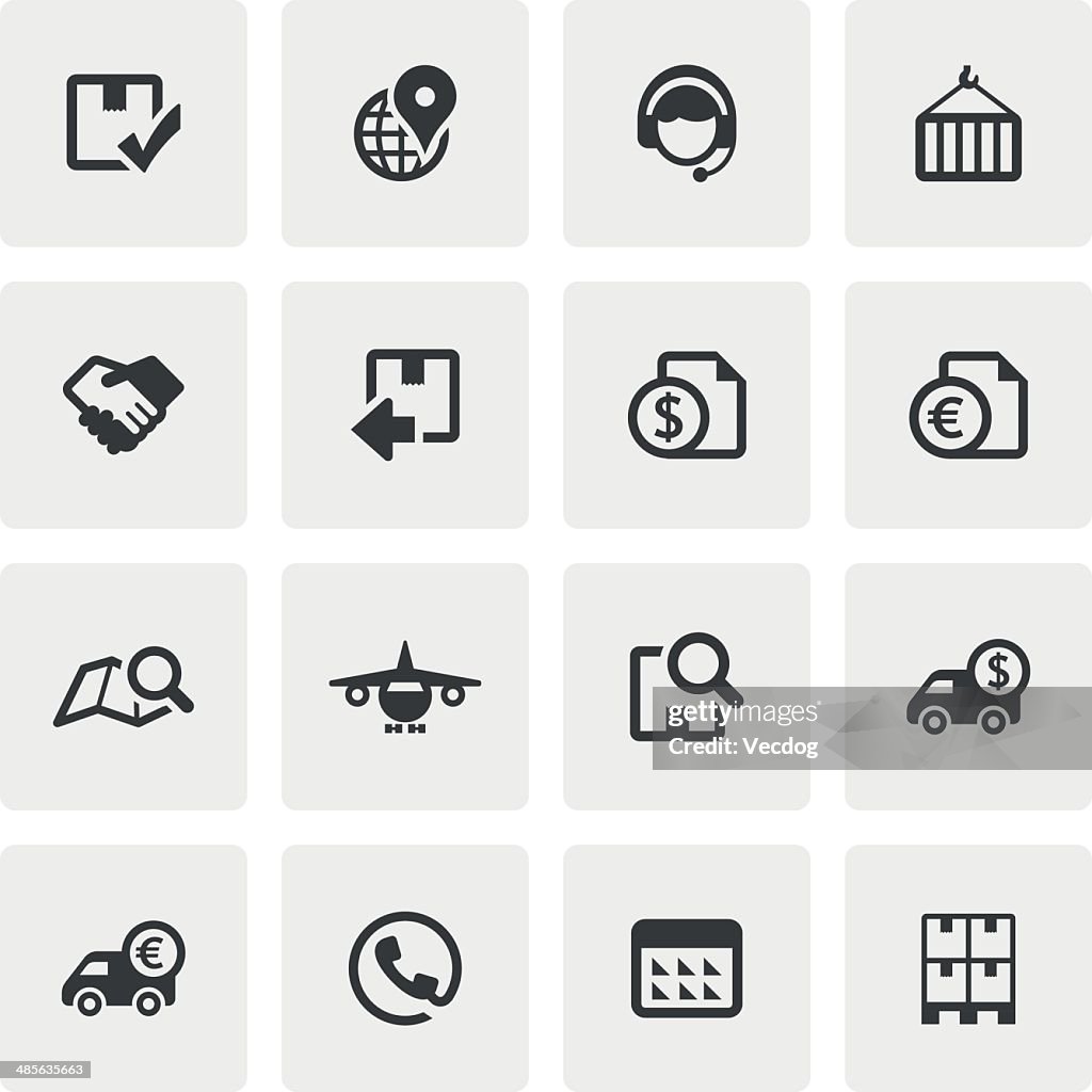 Logistics Icon Set (Saro Series)