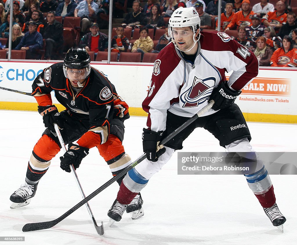 Colorado Avalanche v Anaheim Ducks