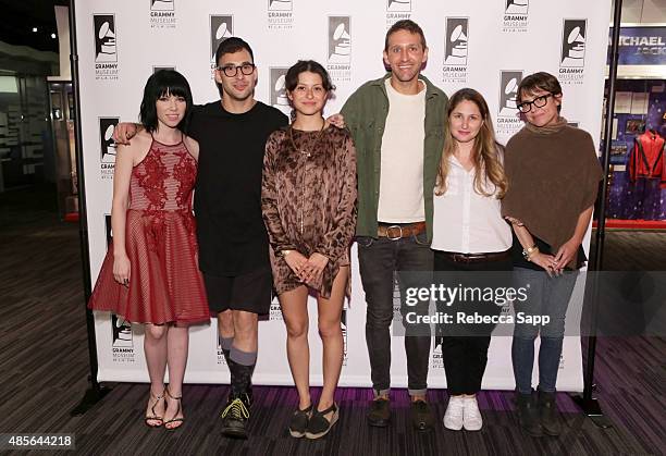 Singer/songwriter Carly Rae Jepsen, musician Jack Antonoff, actress Alia Shawkat, musician Andrew Dost, singer/songwriter Anna Waronker, and Rachel...