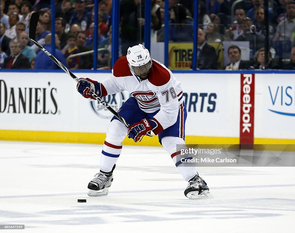 Montreal Canadiens v Tampa Bay Lightning - Game One