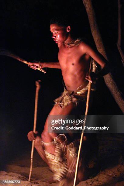 botswana: bushmen of the kalahari - traditional dances stock pictures, royalty-free photos & images