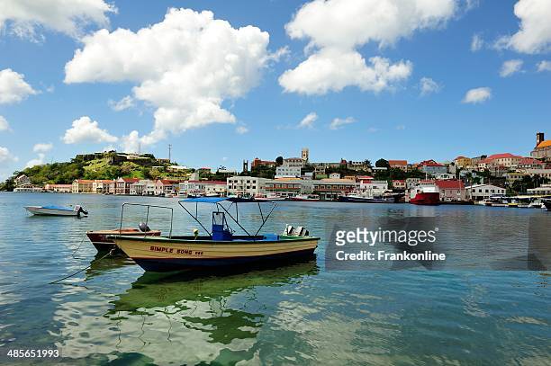 grenada - st george's harbour stock pictures, royalty-free photos & images