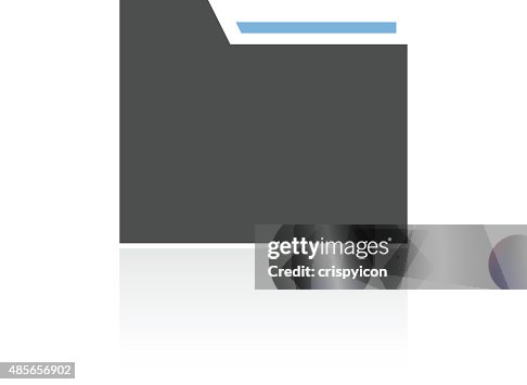Folder icon on a white background. Folder icon on a white background.