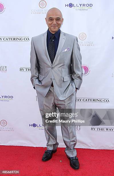 Omar Akram arrives at "Breakfast at Tiffany's" benefiting the HollyRod Foundation for Autism and Parkinson's Disease at Tiffany's On Vine on August...