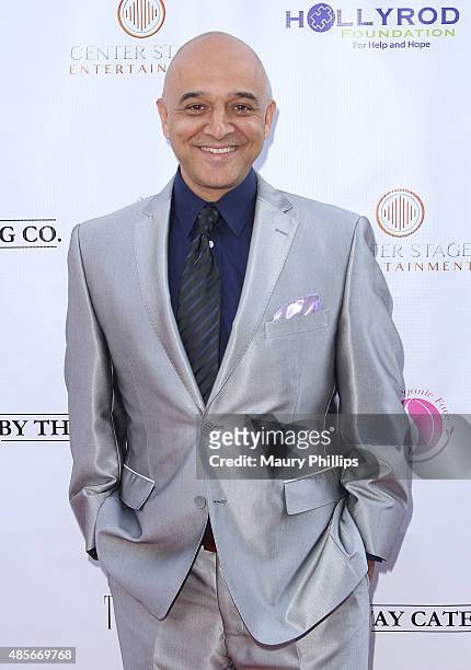 Omar Akram arrives at "Breakfast at Tiffany's" benefiting the HollyRod Foundation for Autism and Parkinson's Disease at Tiffany's On Vine on August...
