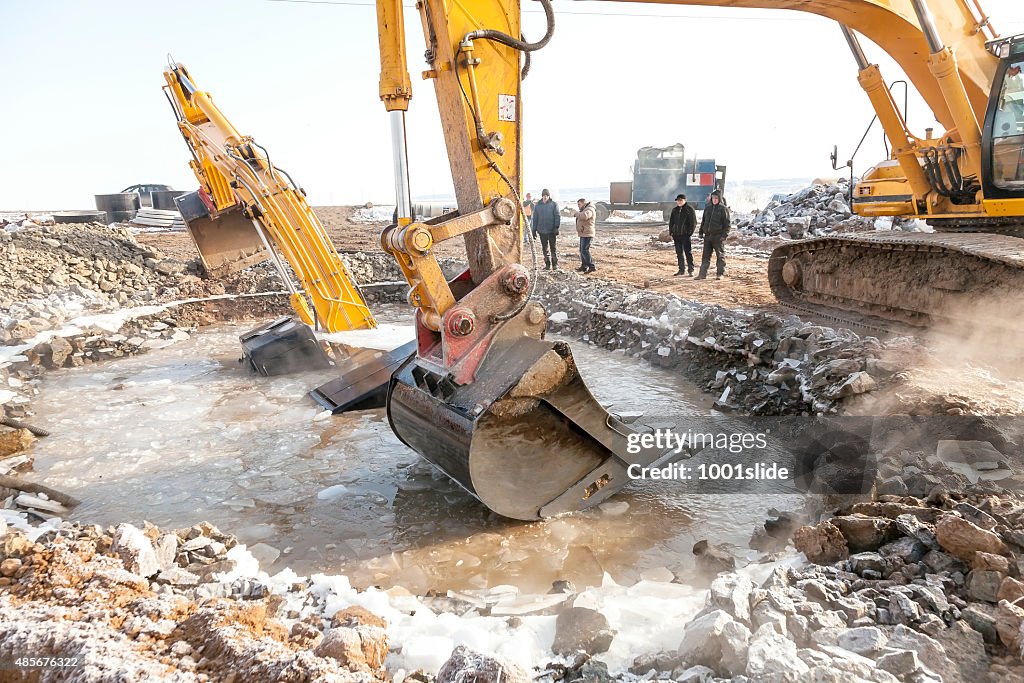 Excavation Rescue Excavator Rescue Operation High-Res Stock Photo - Getty Images