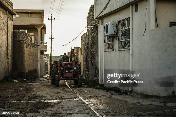 Inside a village, all Christians leave their homes before the ISIS arrive. There are around 65 Christians pledged to fight alongside Peshmerga...