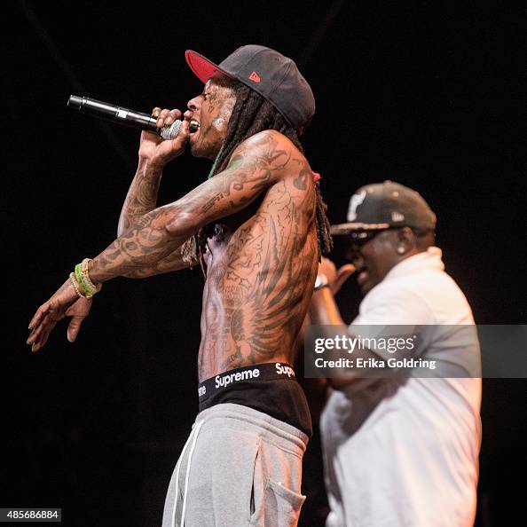 Little Turk Rapper Rappers Lil Wayne and Turk perform during the Hot Boys reunion at Lil ...