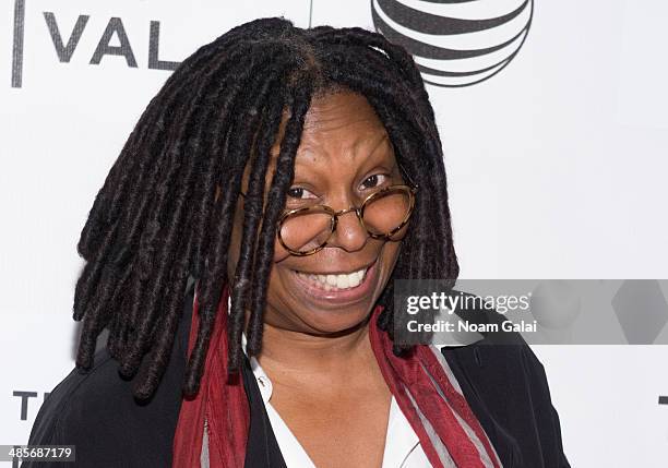 Whoopi Goldberg attends the premiere of "Keep On Keepin' On" during the 2014 Tribeca Film Festival at BMCC Tribeca PAC on April 19, 2014 in New York...