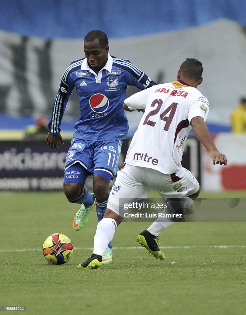 Millonarios FC v Tolima - Liga Postobon 2014