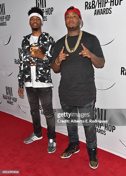 Record producers Metro Boomin and Southside attend the 2015 BMI R&B/Hip Hop Awards at Saban Theatre on August 28, 2015 in Beverly Hills, California.