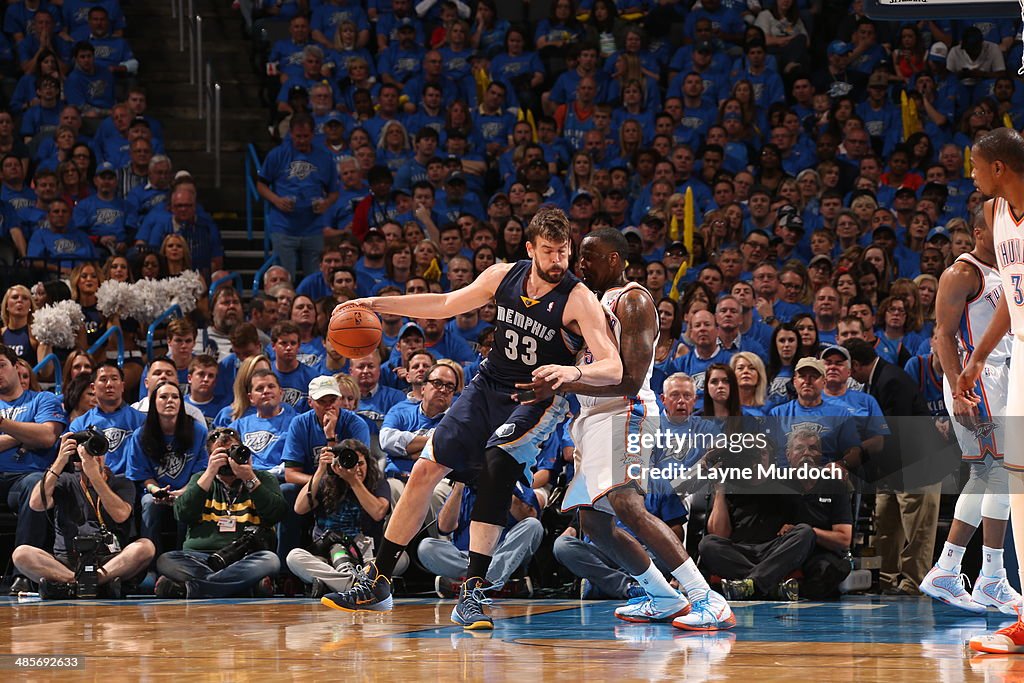 Memphis Grizzlies v Oklahoma City Thunder - Game One