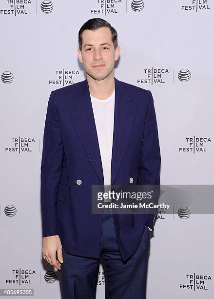 Mark Ronson attends the premiere of "Zombeavers" during the 2014 Tribeca Film Festival at Chelsea Bow Tie Cinemas on April 19, 2014 in New York City.