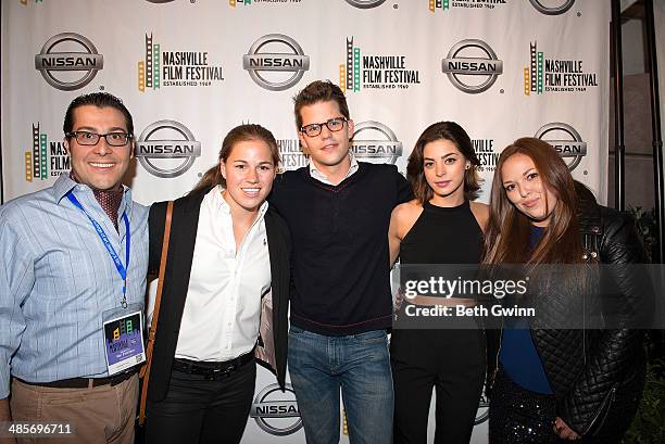 Nic Emiliani, Lauren Avinoam, Max Carver, Gia Mantegna, and Lauren Hogarth attend day 3 of the 2014 Nashville Film Festival at Regal Green Hills on...