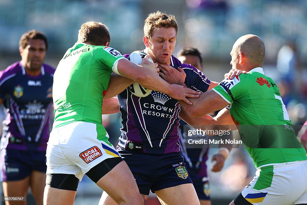 NRL Rd 7 - Raiders v Storm