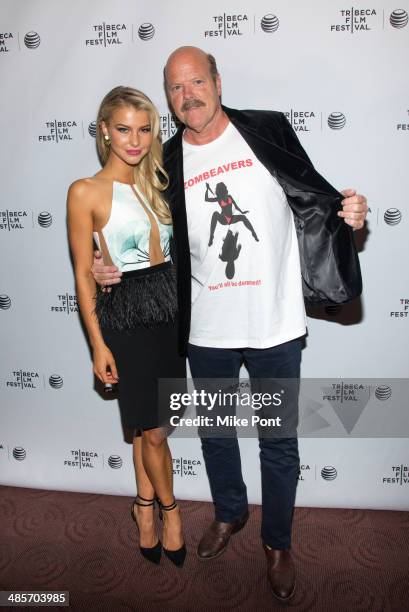 Actors Lexi Atkins and Rex Linn attend the premiere of "Zombeavers" during the 2014 Tribeca Film Festival at Chelsea Bow Tie Cinemas on April 19,...