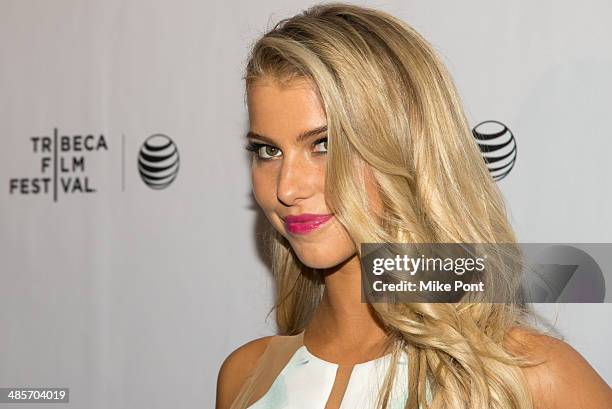 Actress Lexi Atkins attends the premiere of "Zombeavers" during the 2014 Tribeca Film Festival at Chelsea Bow Tie Cinemas on April 19, 2014 in New...