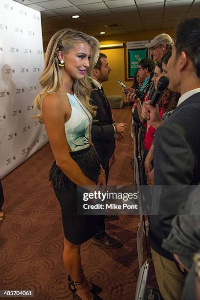 Actress Lexi Atkins attends the premiere of "Zombeavers" during the 2014 Tribeca Film Festival at Chelsea Bow Tie Cinemas on April 19, 2014 in New...