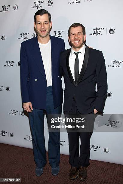 Mark Ronson and Director Jordan Rubin attend the premiere of "Zombeavers" during the 2014 Tribeca Film Festival at Chelsea Bow Tie Cinemas on April...