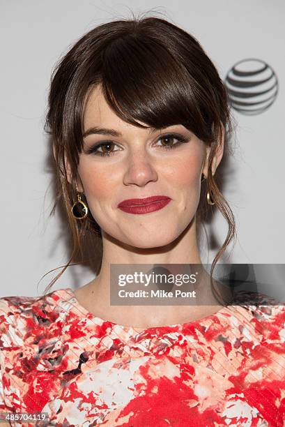 Actress Rachel Melvin attends the premiere of "Zombeavers" during the 2014 Tribeca Film Festival at Chelsea Bow Tie Cinemas on April 19, 2014 in New...