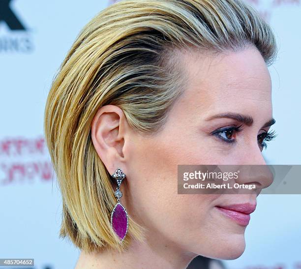 Actress Sarah Paulson arrives for FYC Special Screening And Q&A For FX's "American Horror Story: Freakshow" held at Paramount Studios on June 11,...