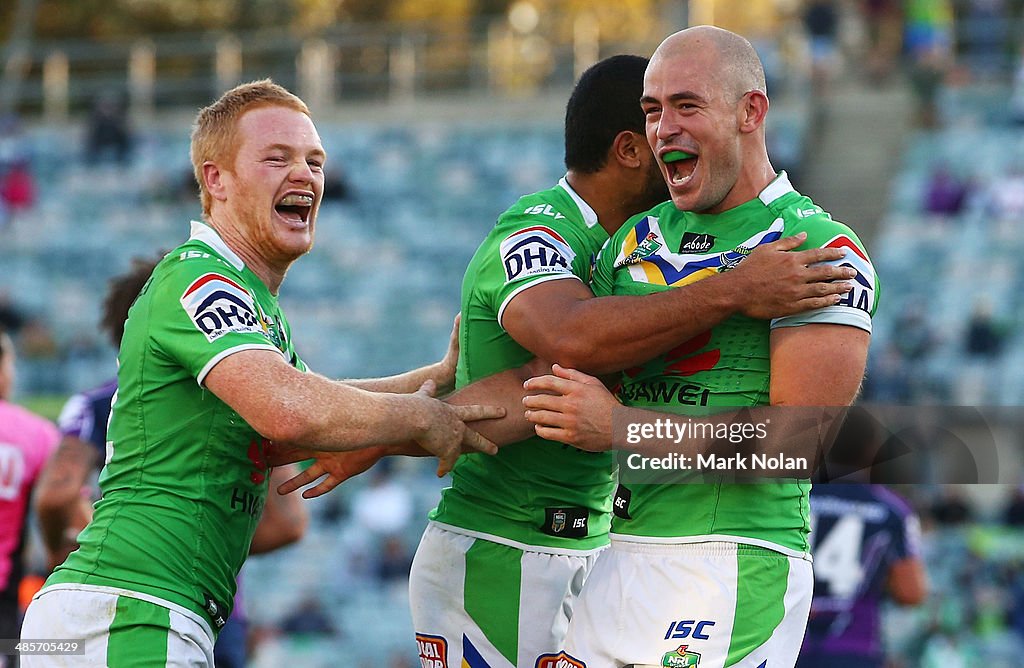 NRL Rd 7 - Raiders v Storm