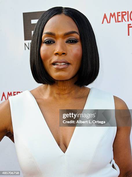 Actress Angela Basset arrives for FYC Special Screening And Q&A For FX's "American Horror Story: Freakshow" held at Paramount Studios on June 11,...