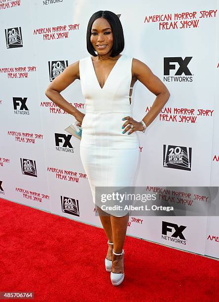 Actress Angela Basset arrives for FYC Special Screening And Q&A For FX's "American Horror Story: Freakshow" held at Paramount Studios on June 11,...