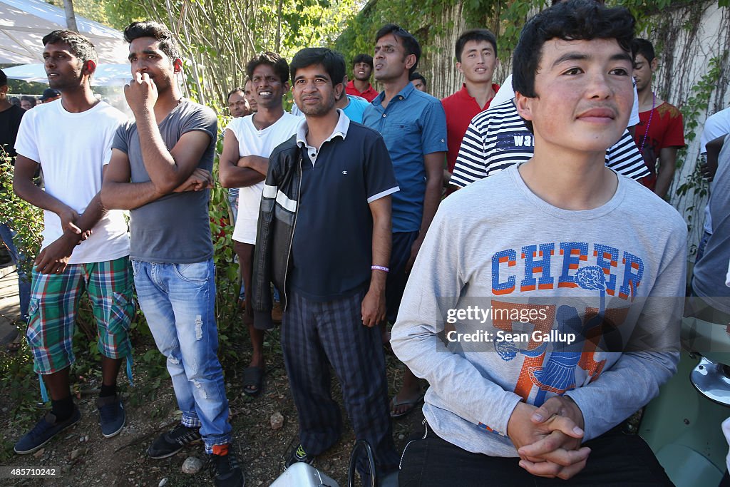 Migrants And Locals Hold Summer Fest At Bayernkaserne Shelter