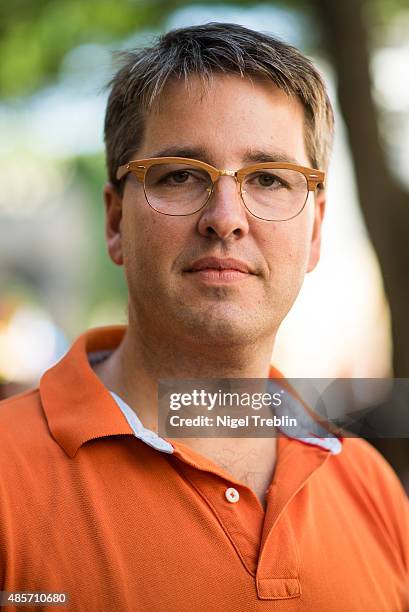 Oliver Junk, Mayor of the central German town of Goslar, attends a counter-demonstration against out-of-town neo-Nazis who had come to protest...