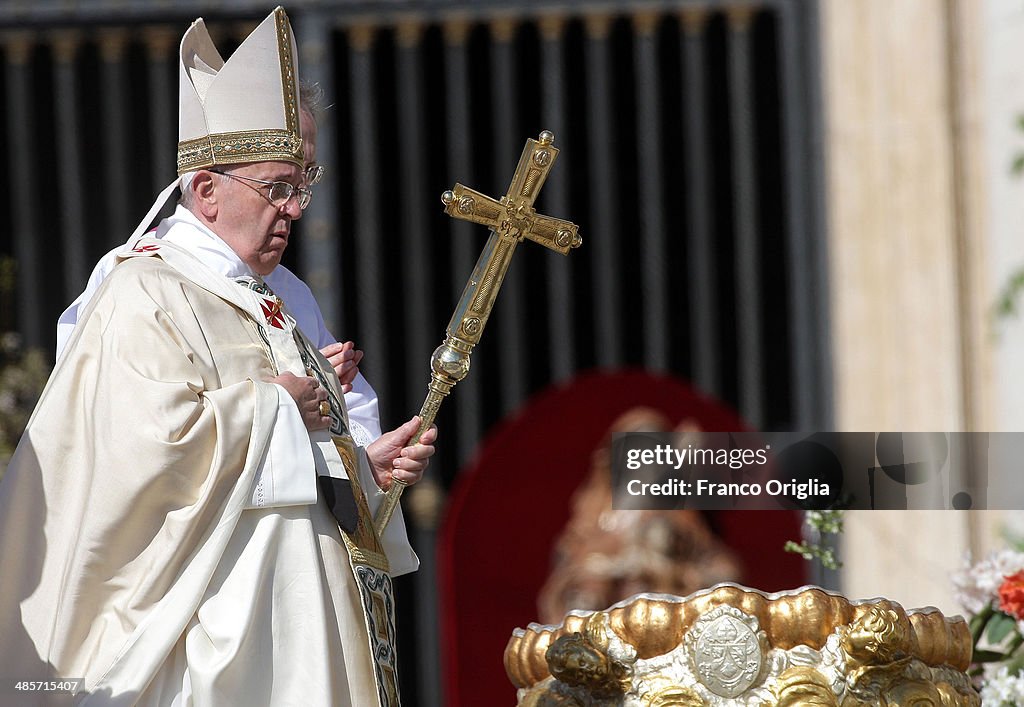 Pope Francis Holds Easter Mass In St. Peter's Square