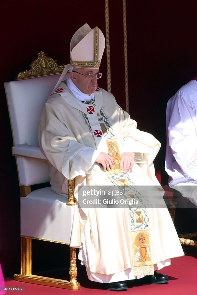 Pope Francis Holds Easter Mass In St. Peter's Square