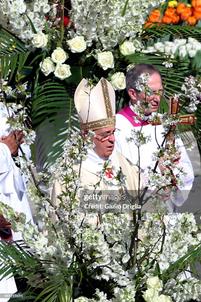 Pope Francis Holds Easter Mass In St. Peter's Square