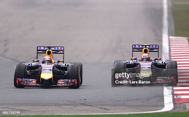 Danny Ric Vettel Rivalry Daniel Ricciardo Sebastian Vettel Photos and Premium High Res Pictures ...