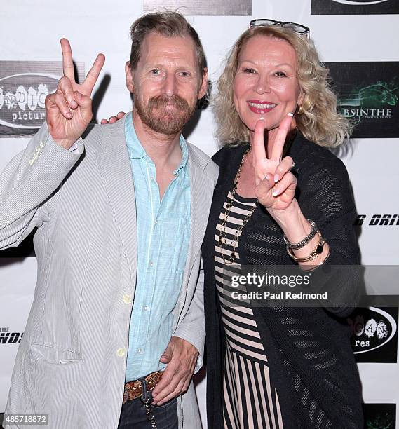 Actors Lew Temple and Leslie Easterbrook attend Indican Pictures and Absinthe Productions world premiere of "Windsor Drive" at Laemlle NoHo 7 on...