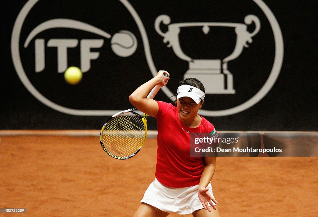 Netherlands v Japan - Fed Cup World Group II Play-off