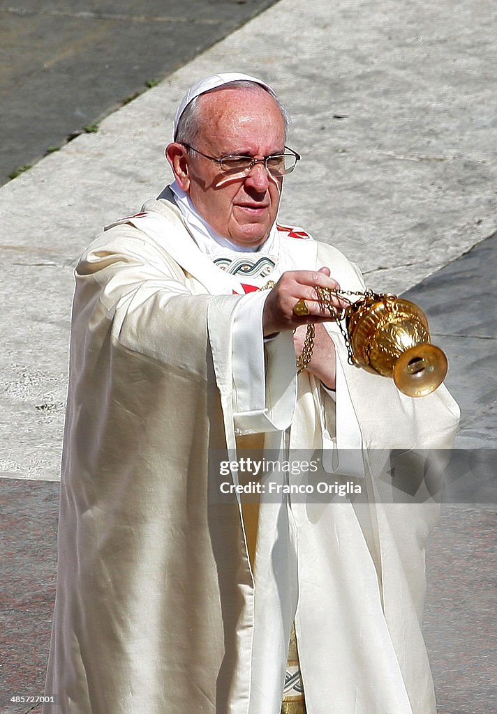 Pope Francis Holds Easter Mass In St. Peter's Square