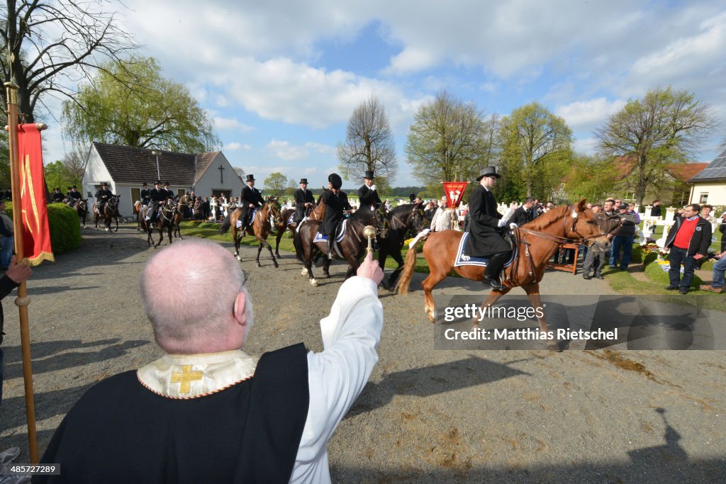 Sorbian Easter Riders Herald Christ's Resurrection