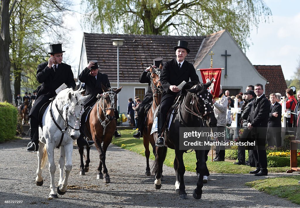 Sorbian Easter Riders Herald Christ's Resurrection