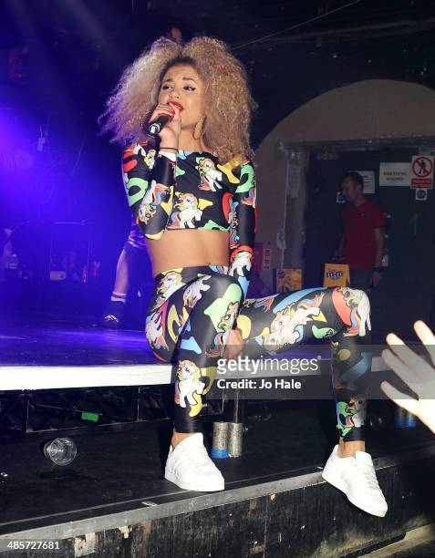 Jess Plummer of Neon Jungle performs at Heaven at G-A-Y on April 19, 2014 in London, England.