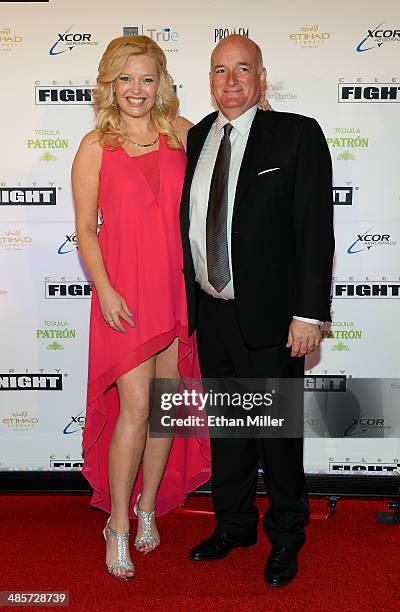 Actress Melissa Peterman and John Brady attend Muhammad Ali's Celebrity Fight Night XX held at the JW Marriott Desert Ridge Resort & Spa on April 12,...