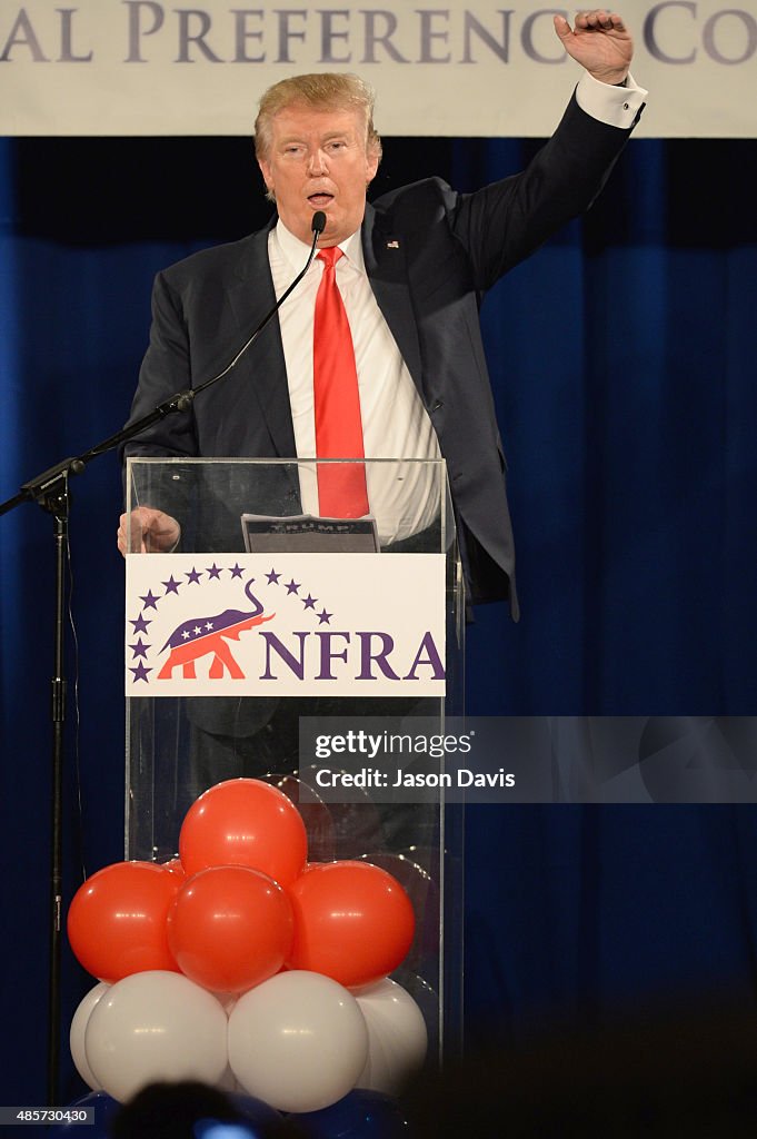 GOP Presidential Front Runner Donald Trump Address Republican Conference In Nashville