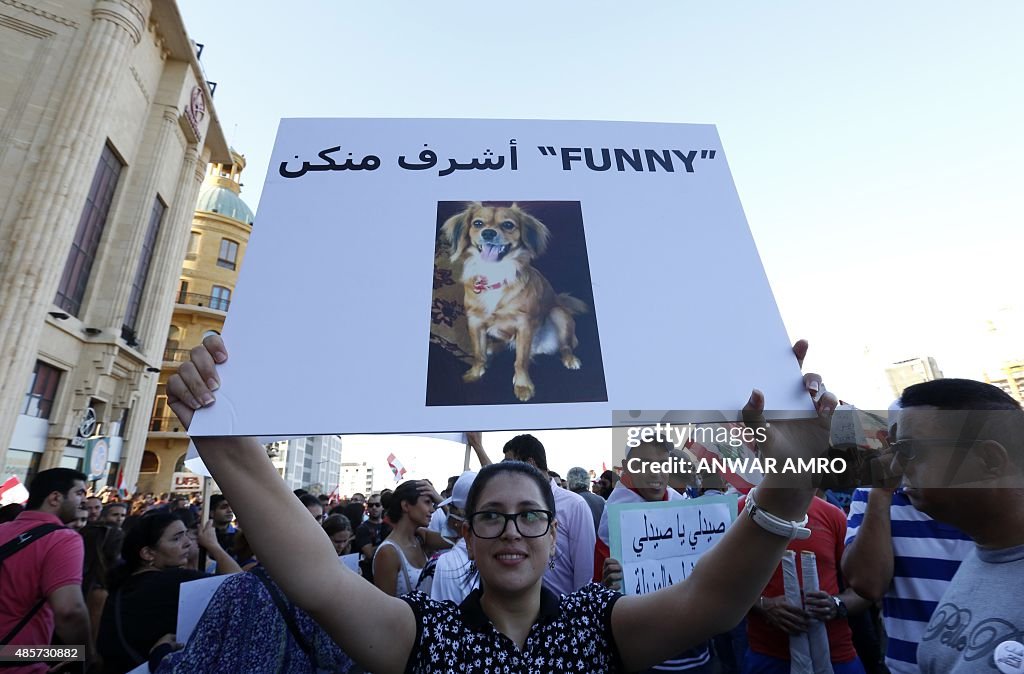 LEBANON-POLITICS-DEMONSTRATION-WASTE-ENVIRONMENT