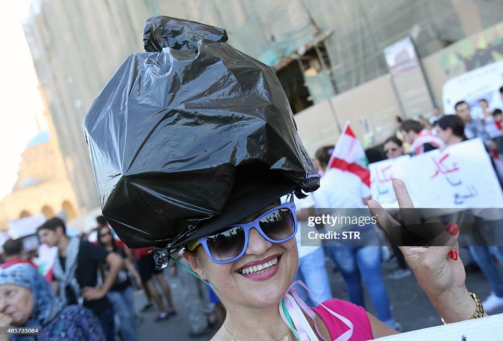 LEBANON-POLITICS-DEMONSTRATION-WASTE-ENVIRONMENT