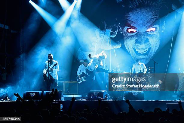 The Hives perform on stage at the Pure & Crafted Festival 2015 on August 29, 2015 in Berlin, Germany.