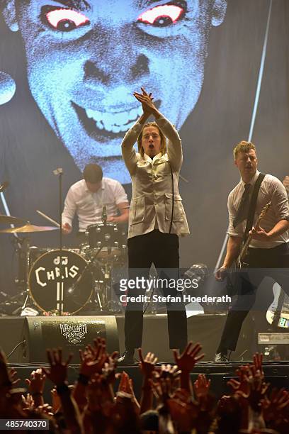The Hives perform on stage at the Pure & Crafted Festival 2015 on August 29, 2015 in Berlin, Germany.